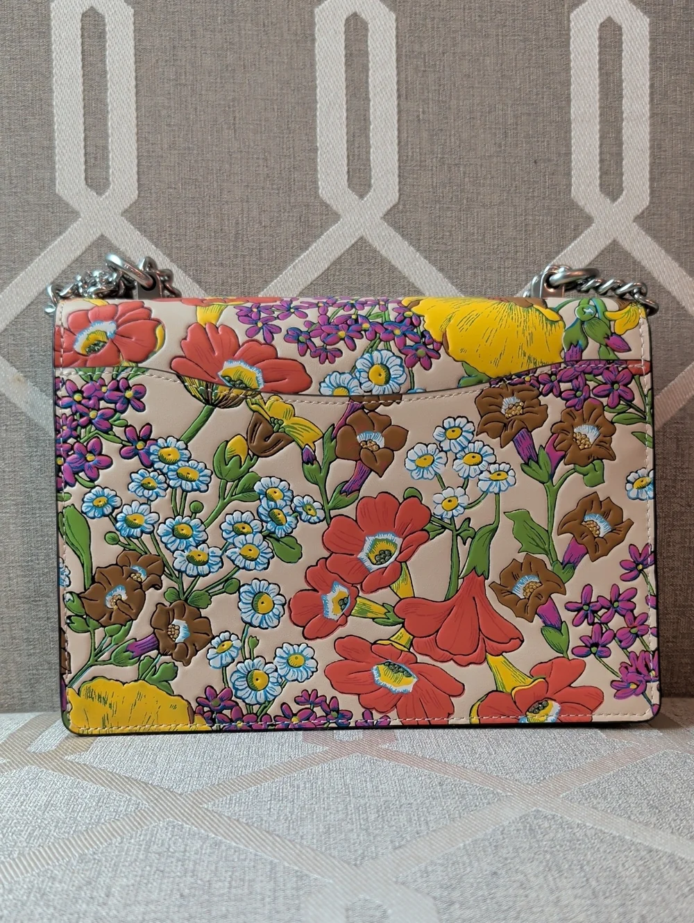 Coach Garden Floral Klare And Wristlet